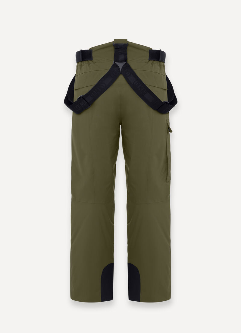 Padded cargo-style ski salopettes