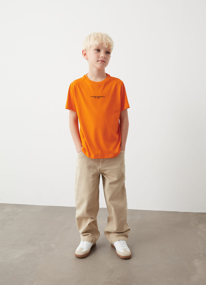 T-shirt with print on the back