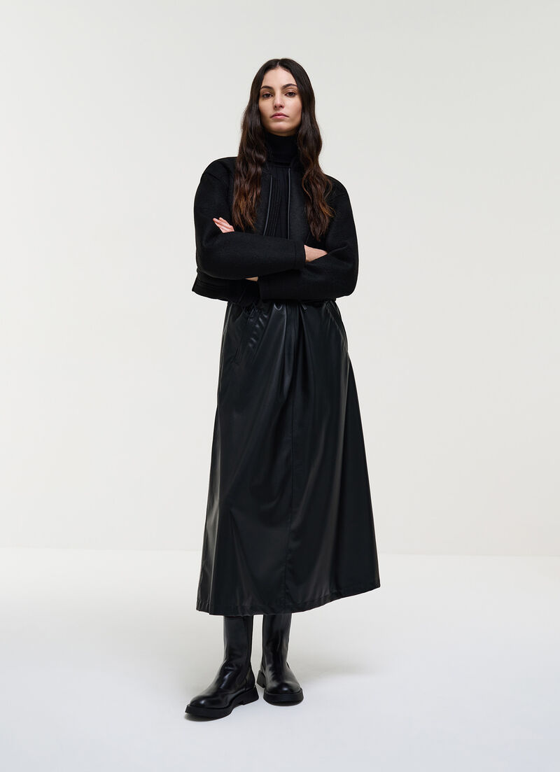 Cropped scuba bomber jacket