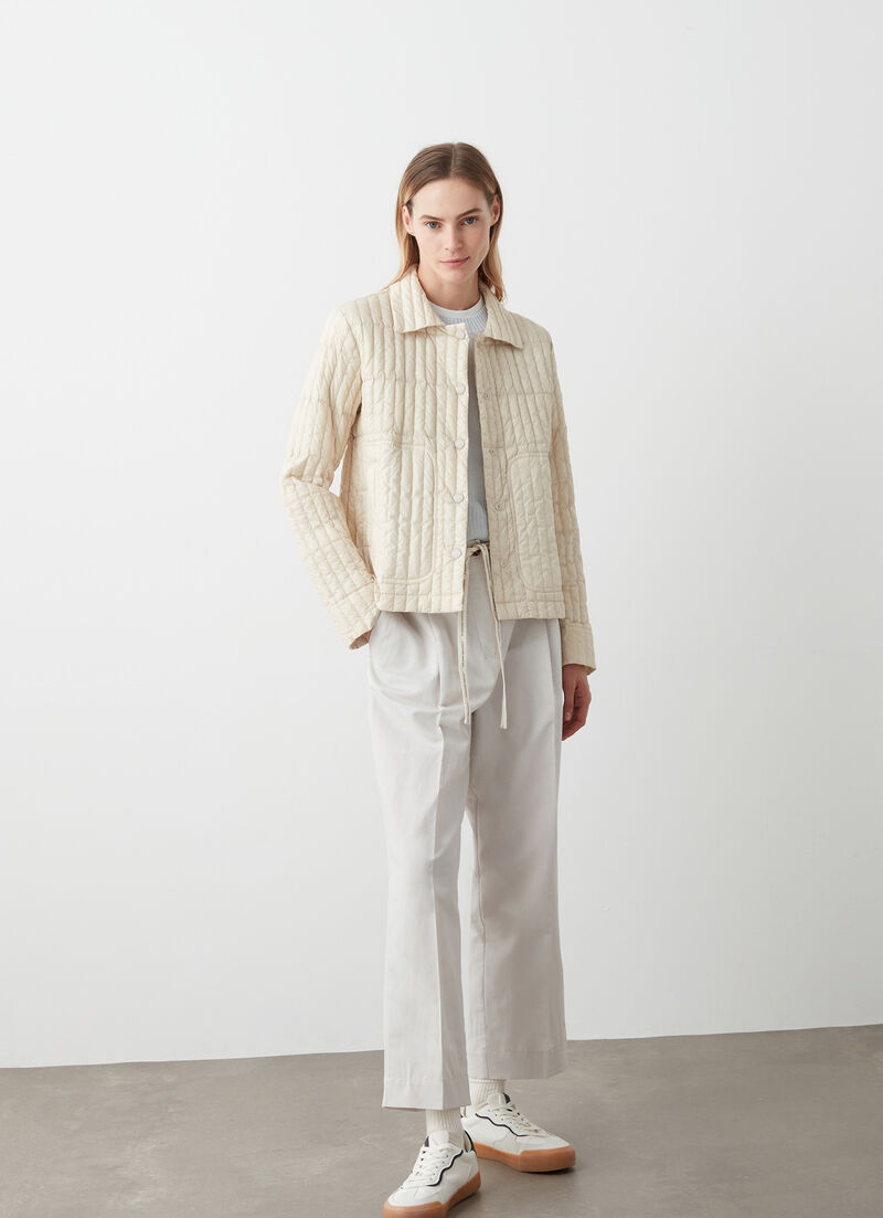 Shiny ultralight down jacket