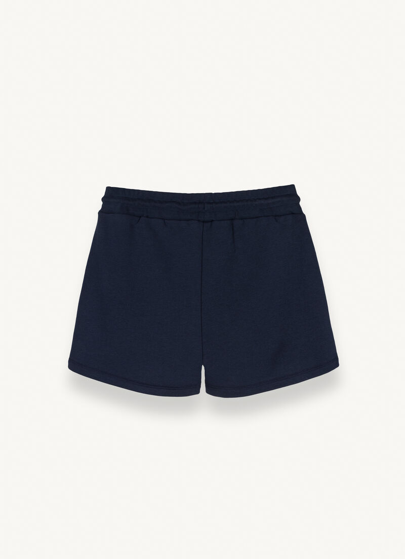 Cotton-blend fleece shorts