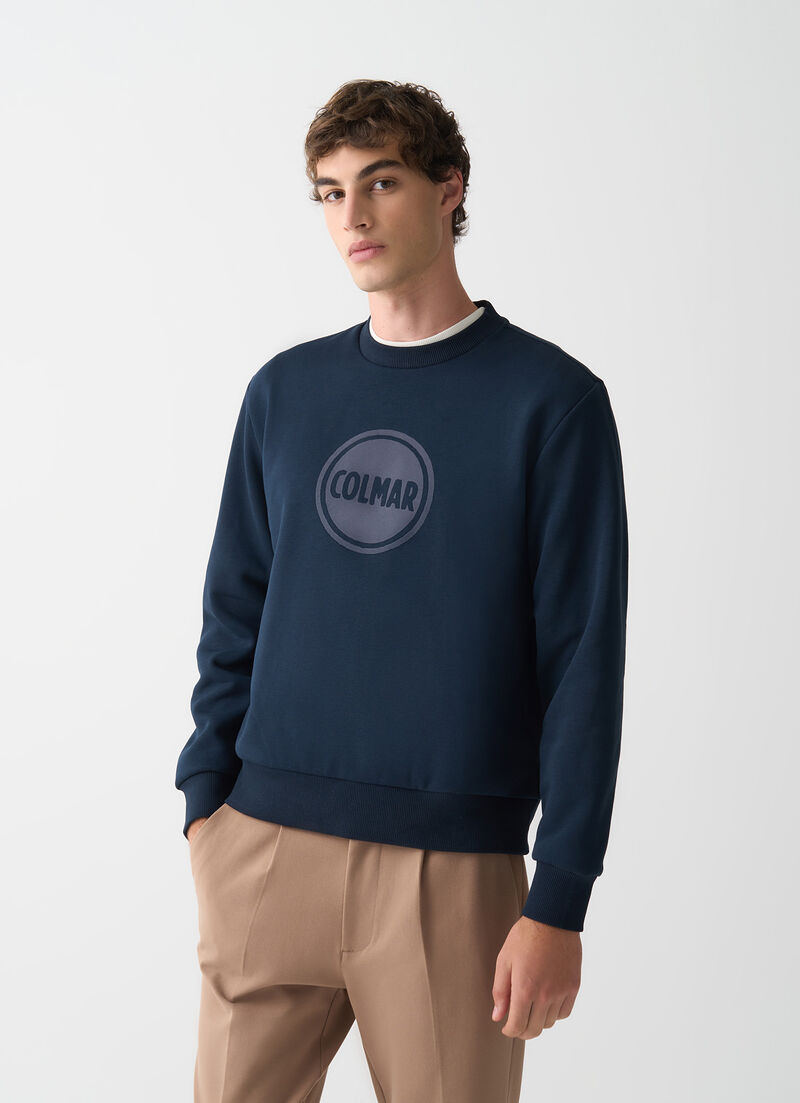 Crew-neck sweatshirt with logo