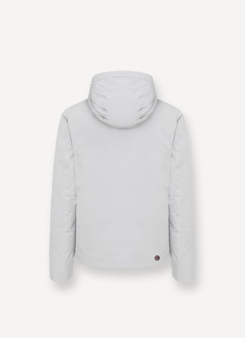 Reversible down jacket with seamless interior