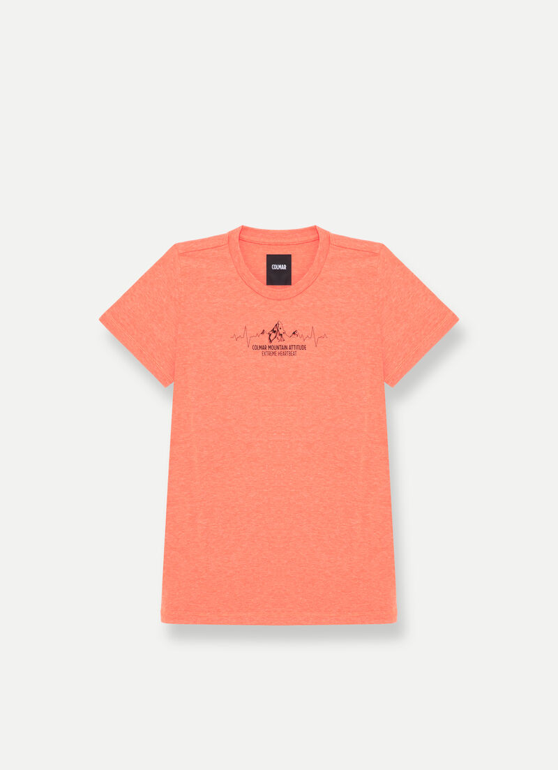 T-shirt with mountain drawing print