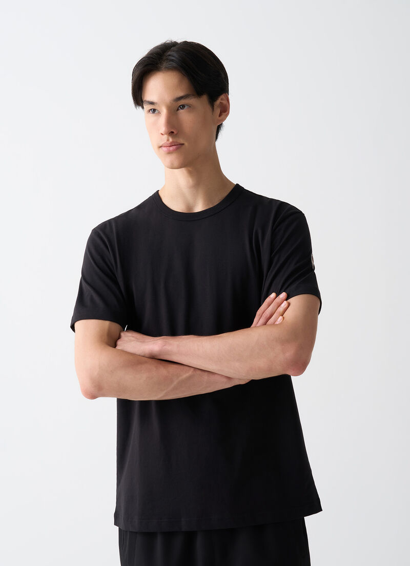 Cotton round-neck T-shirt