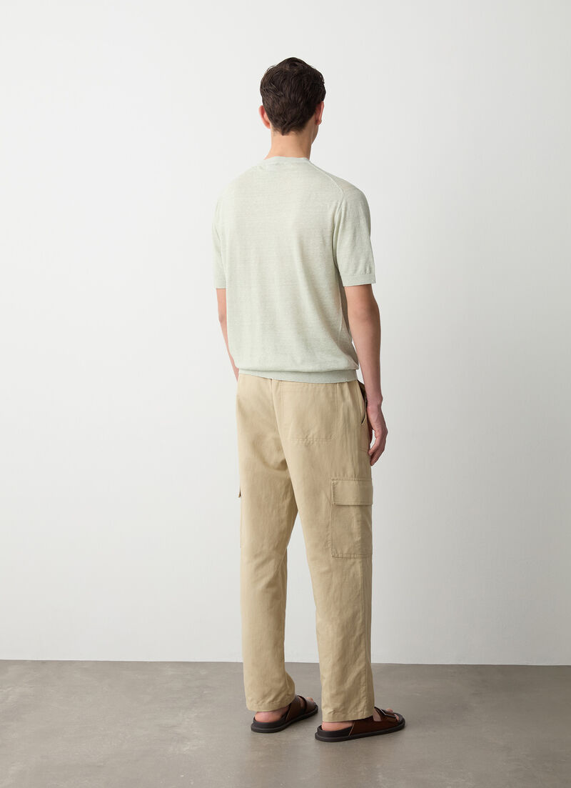 Lightweight linen and cotton sweater