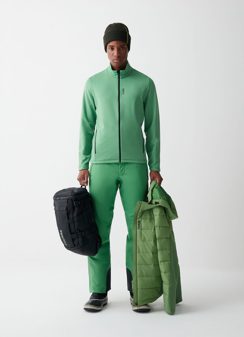 Full-zip stretch ski fleece