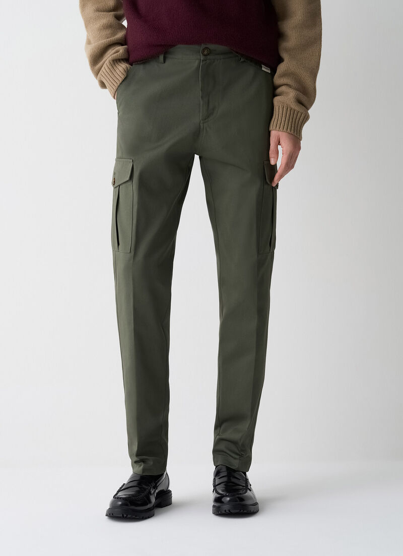Cotton cargo trousers