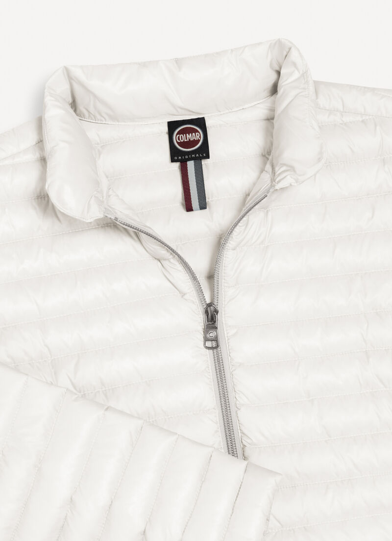 Padded collar down jacket