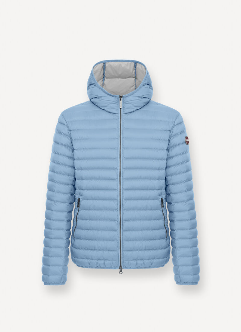 Light down jacket with hood