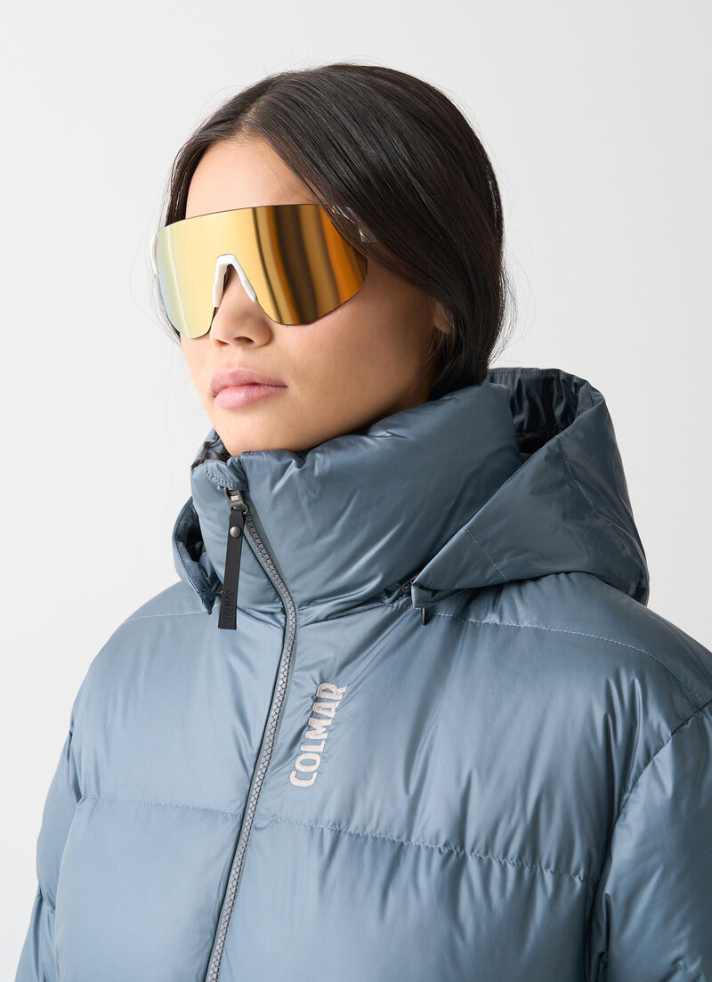 Puffy padded ski jacket