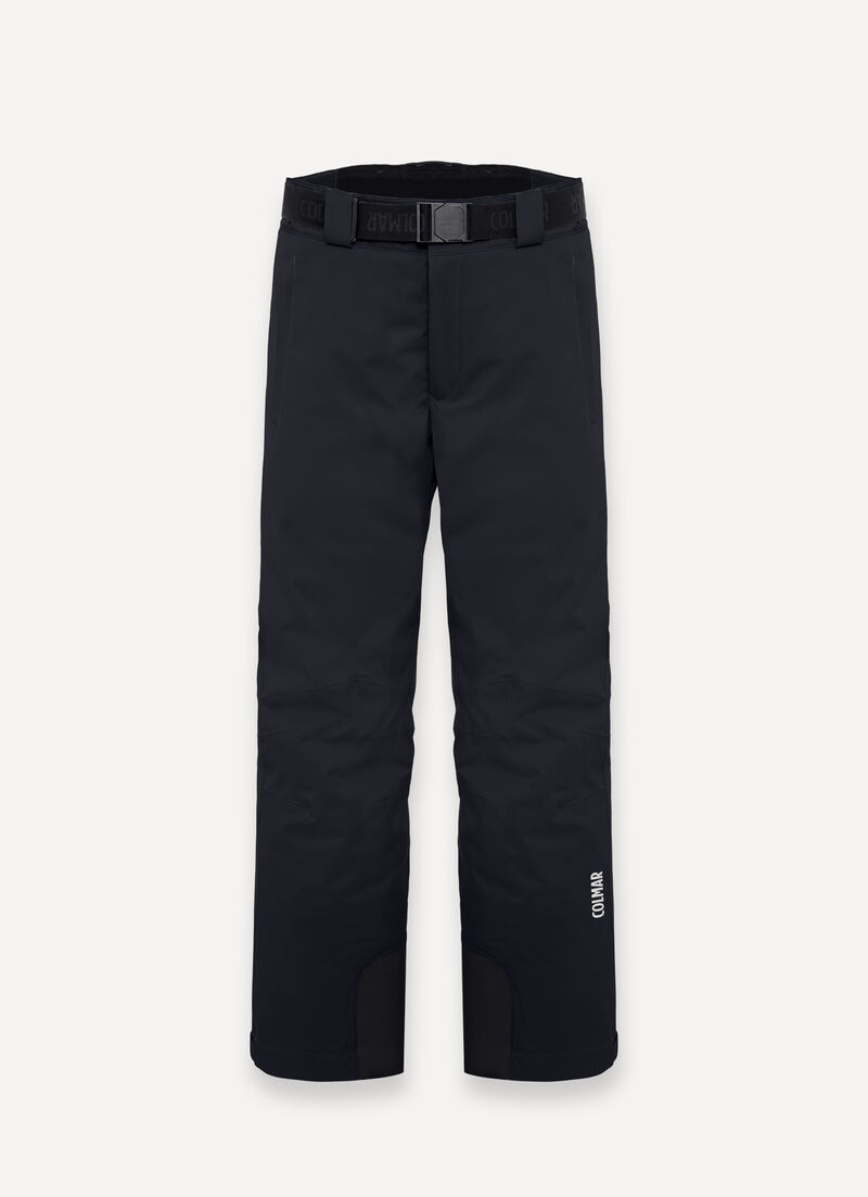 Padded ski pants with belt