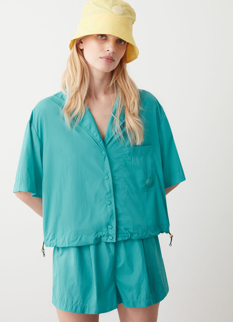 Shirt in water-repellent nylon