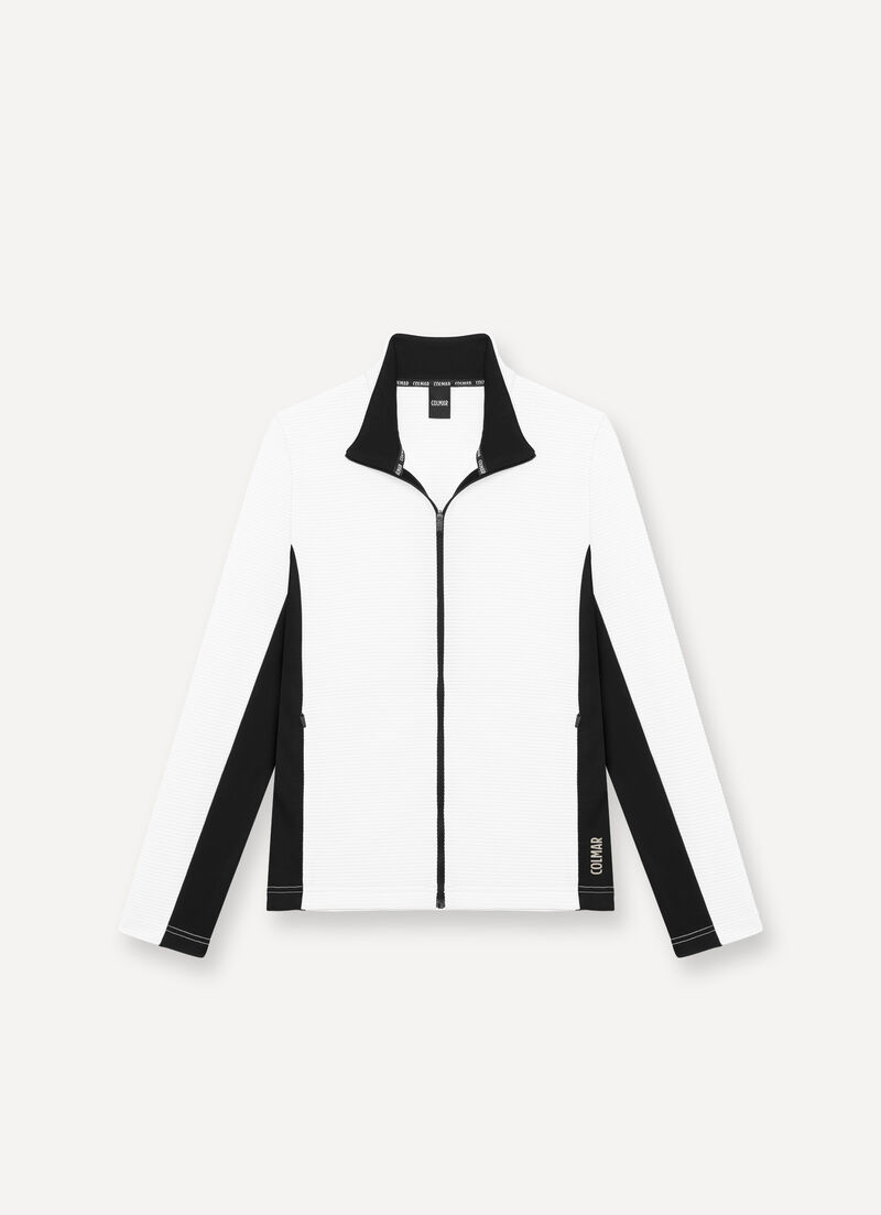Full-zip jacquard ski fleece