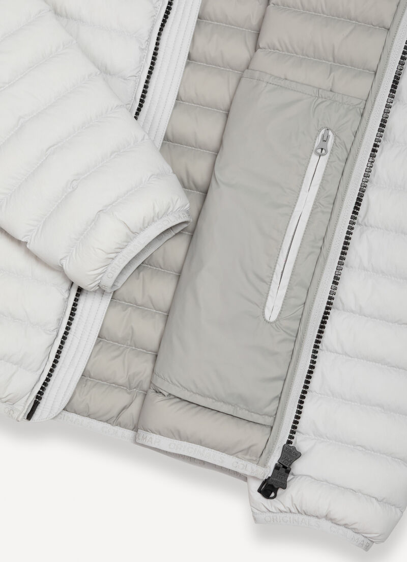 Light down jacket with hood