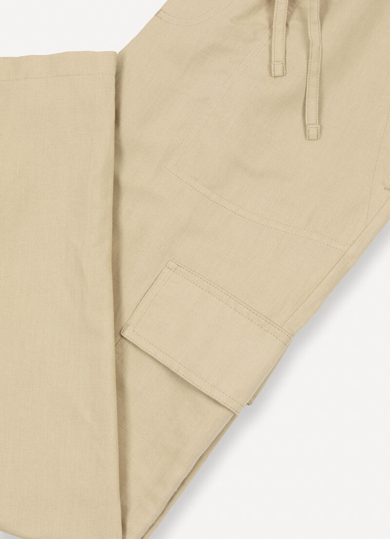 Linen safari trousers