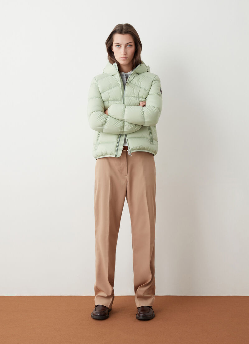 Super-matte stretch down jacket