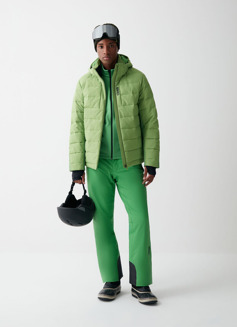 Quilted ripstop ski jacket