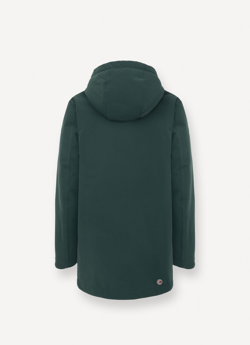 Long waterproof padded jacket