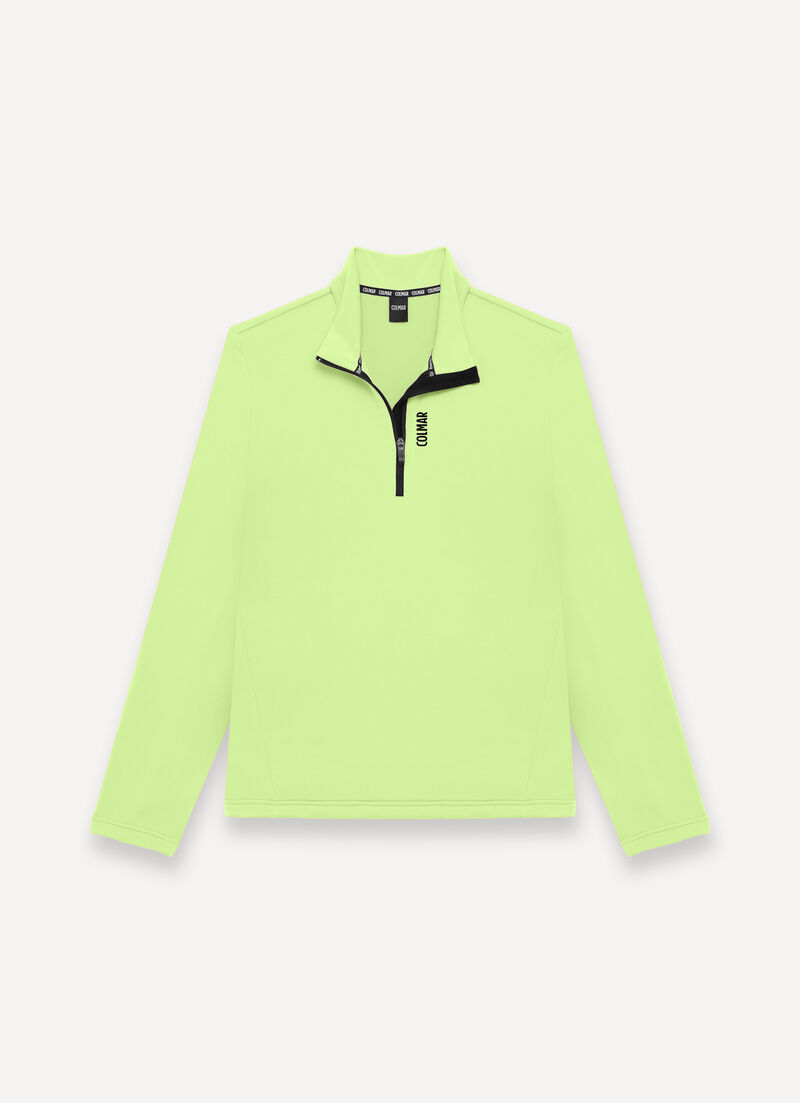 Half-zip stretch ski fleece