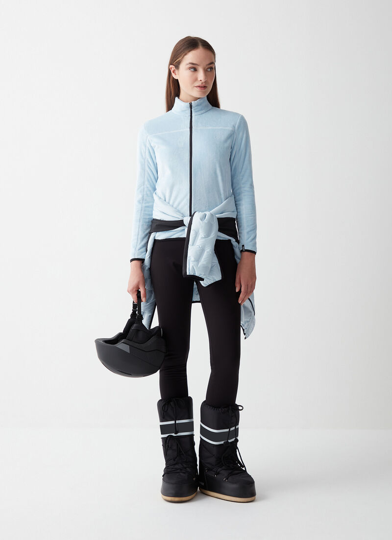 Full-zip teddy-effect ski fleece