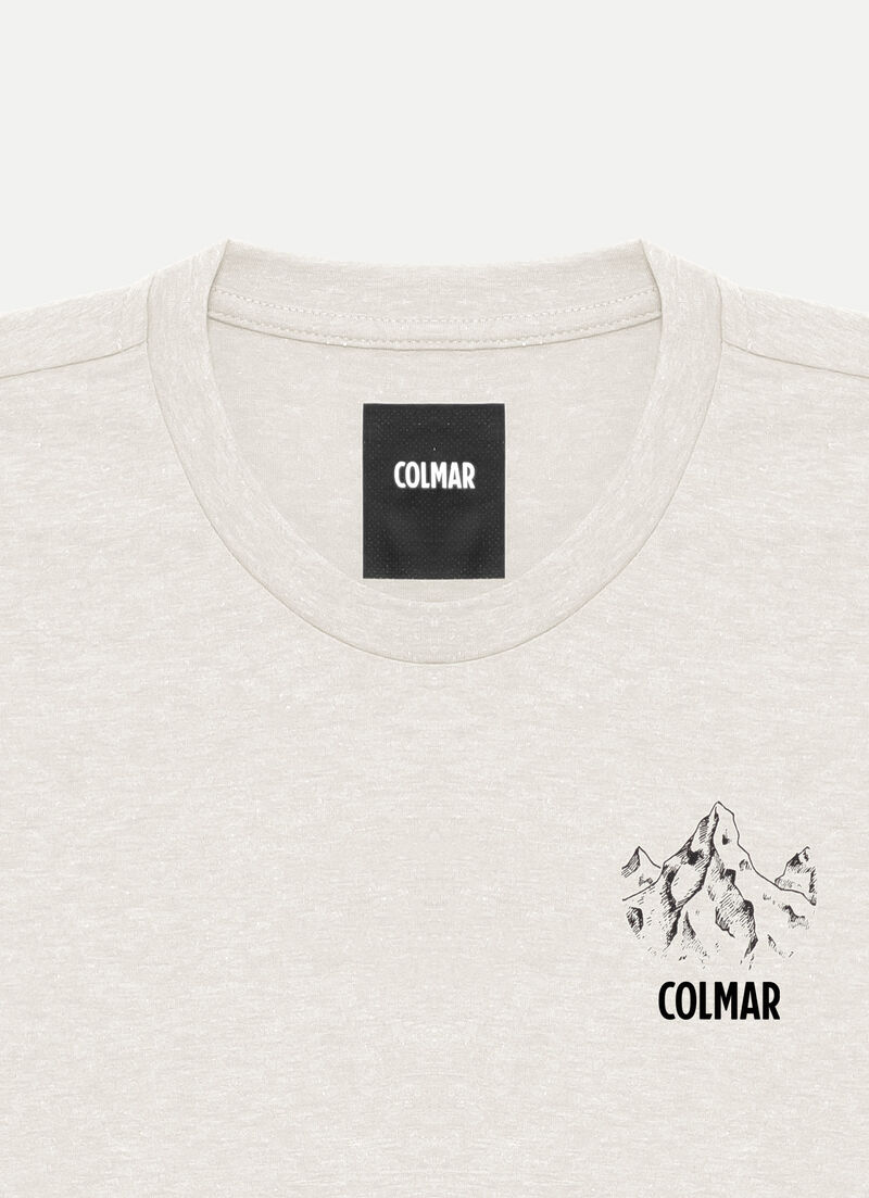 T-shirt with mountain drawing print