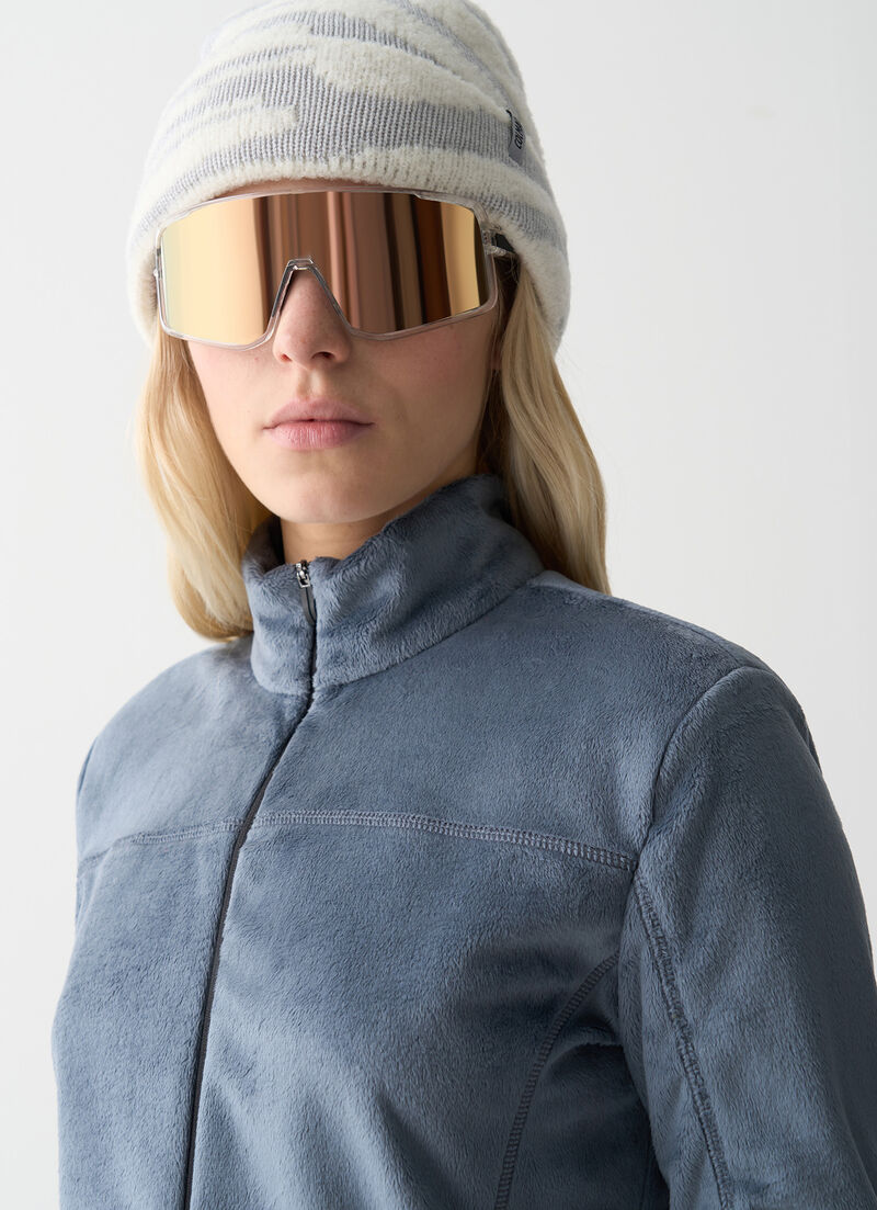 Plush-effect ski fleece