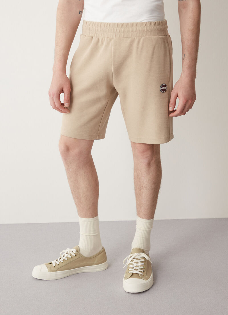 Piqué jogging shorts