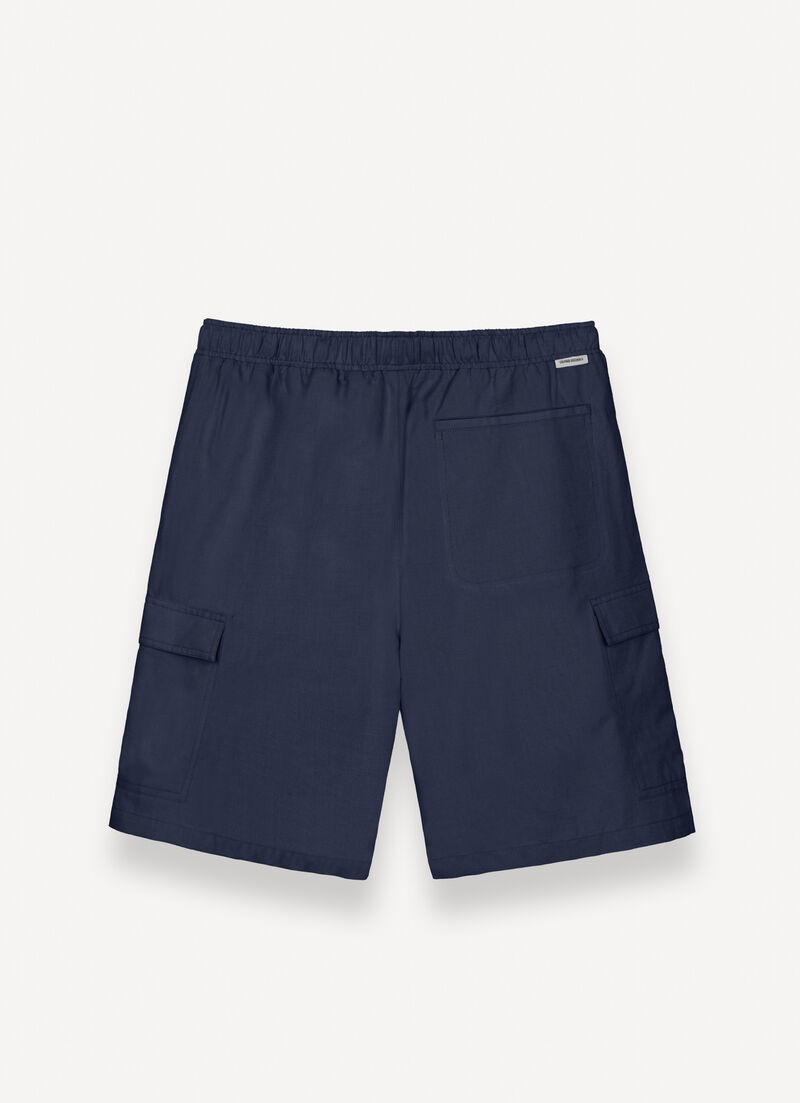 Linen safari shorts