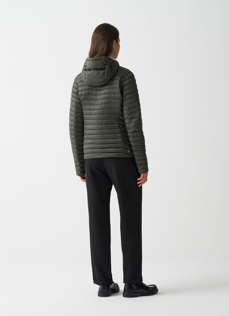 Light down jacket with hood