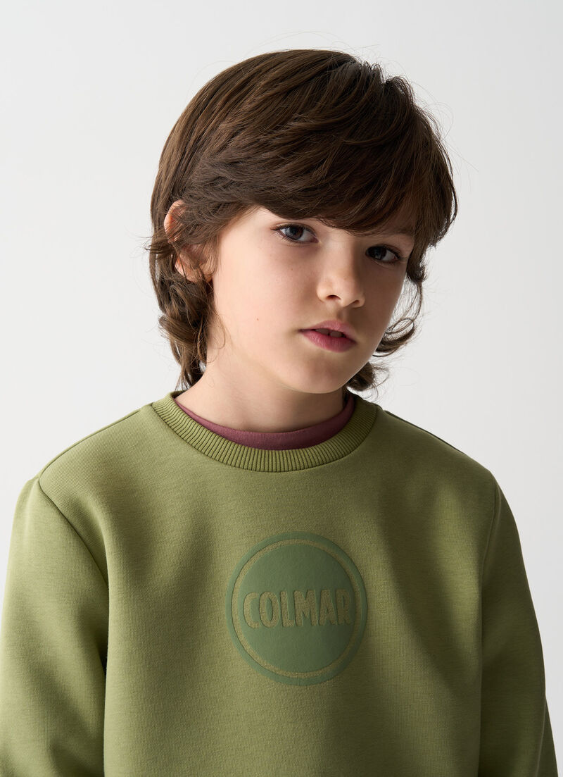 Crew-neck sweatshirt with logo