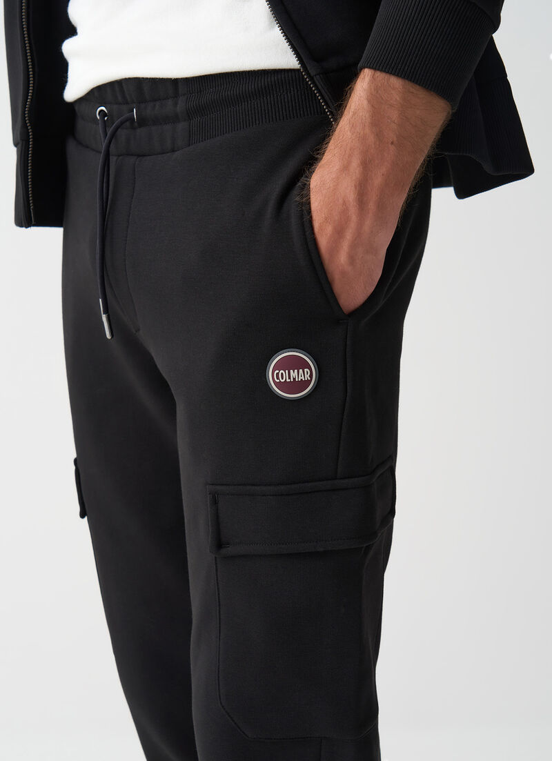 Cargo-style tracksuit bottoms