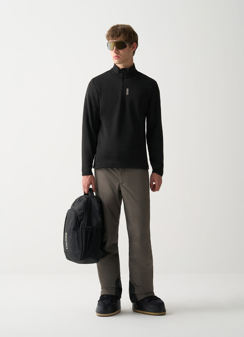 Half-zip stretch ski fleece
