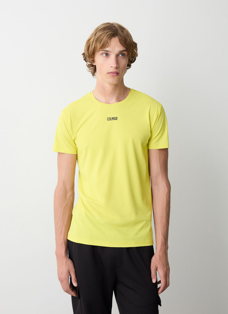 Short-sleeved T-shirt in stretch jersey
