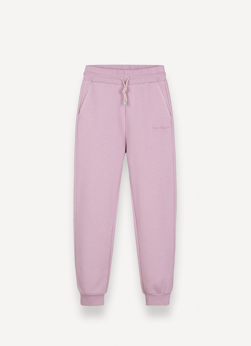 Tracksuit bottoms with embroidery