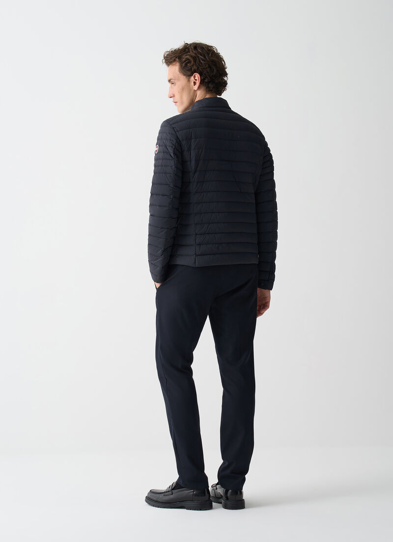 Lightweight down biker jacket