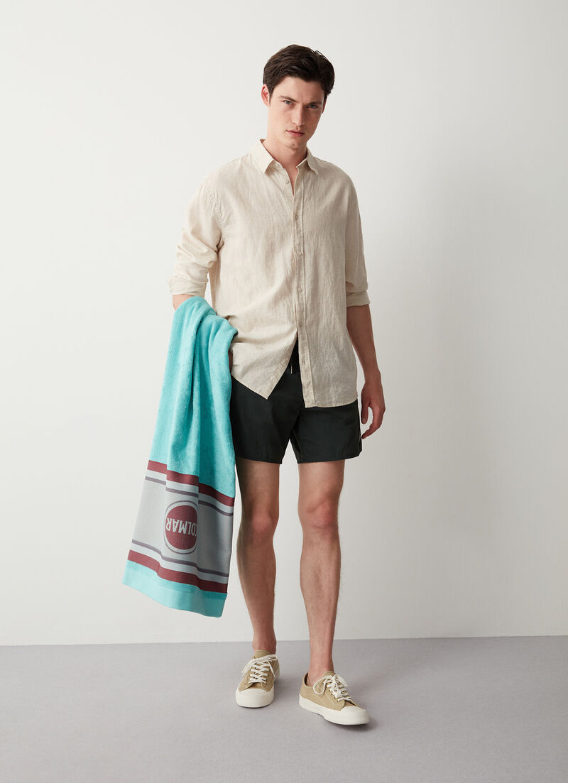 Terry towel with fringing