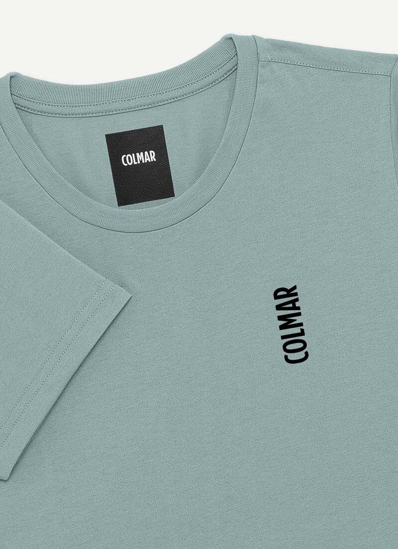 Crew-neck cotton-blend T-shirt