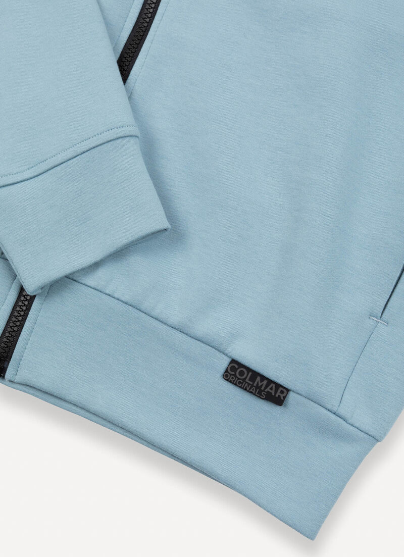 Stretch zip-up sweatshirt