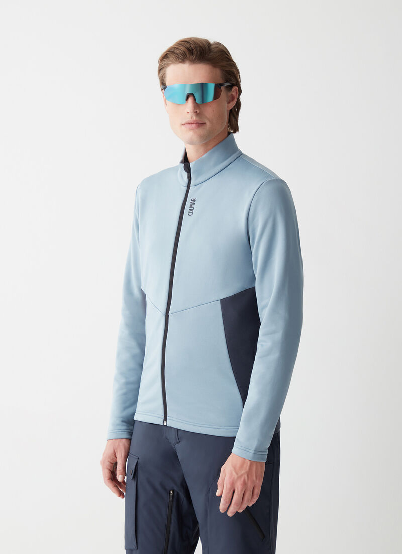 Colour-block stretch ski fleece