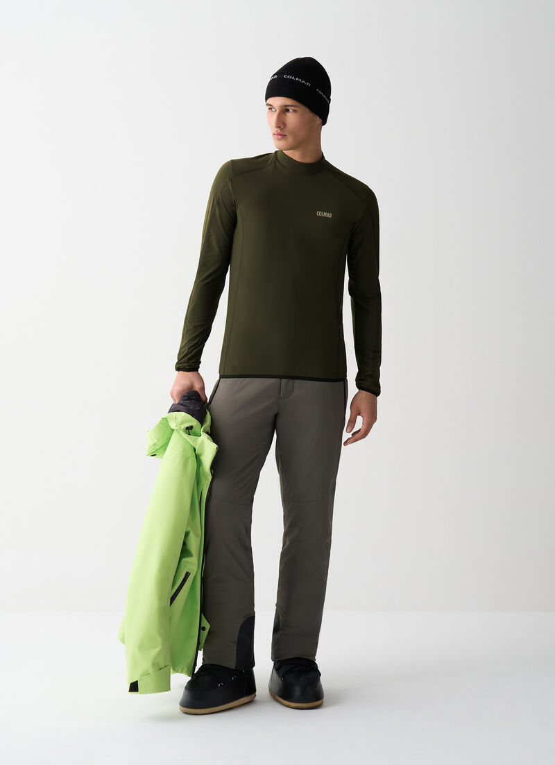 Thermal stretch ski jumper