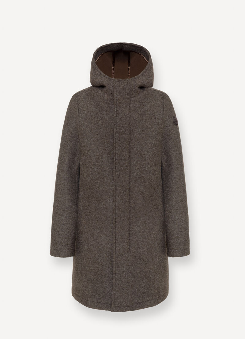 Coat with hood