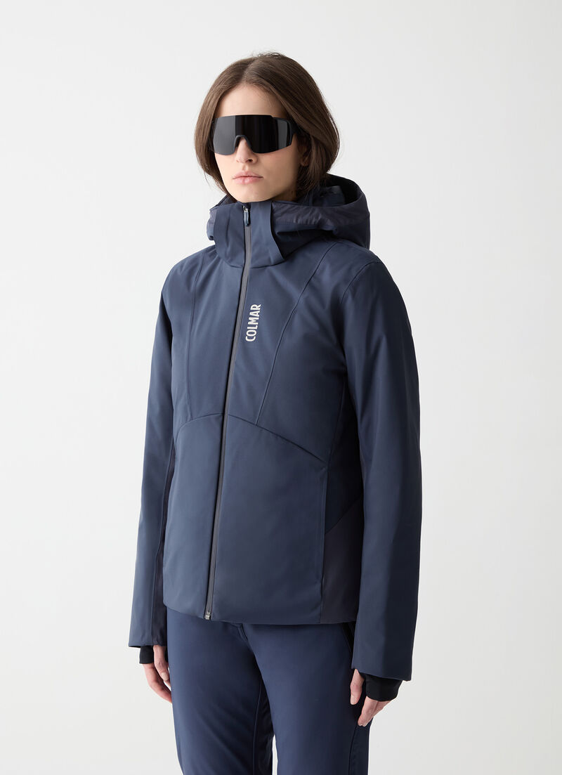 Two-fabric ski jacket