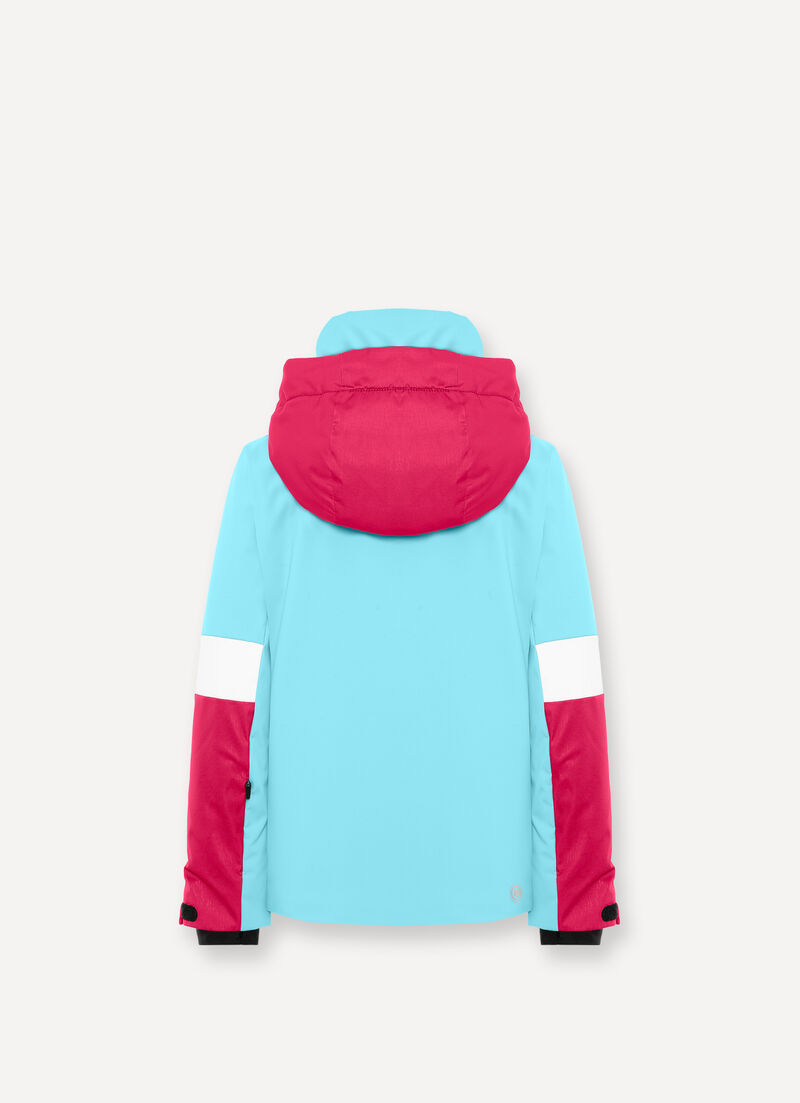 Girls’ colourblock ski jacket