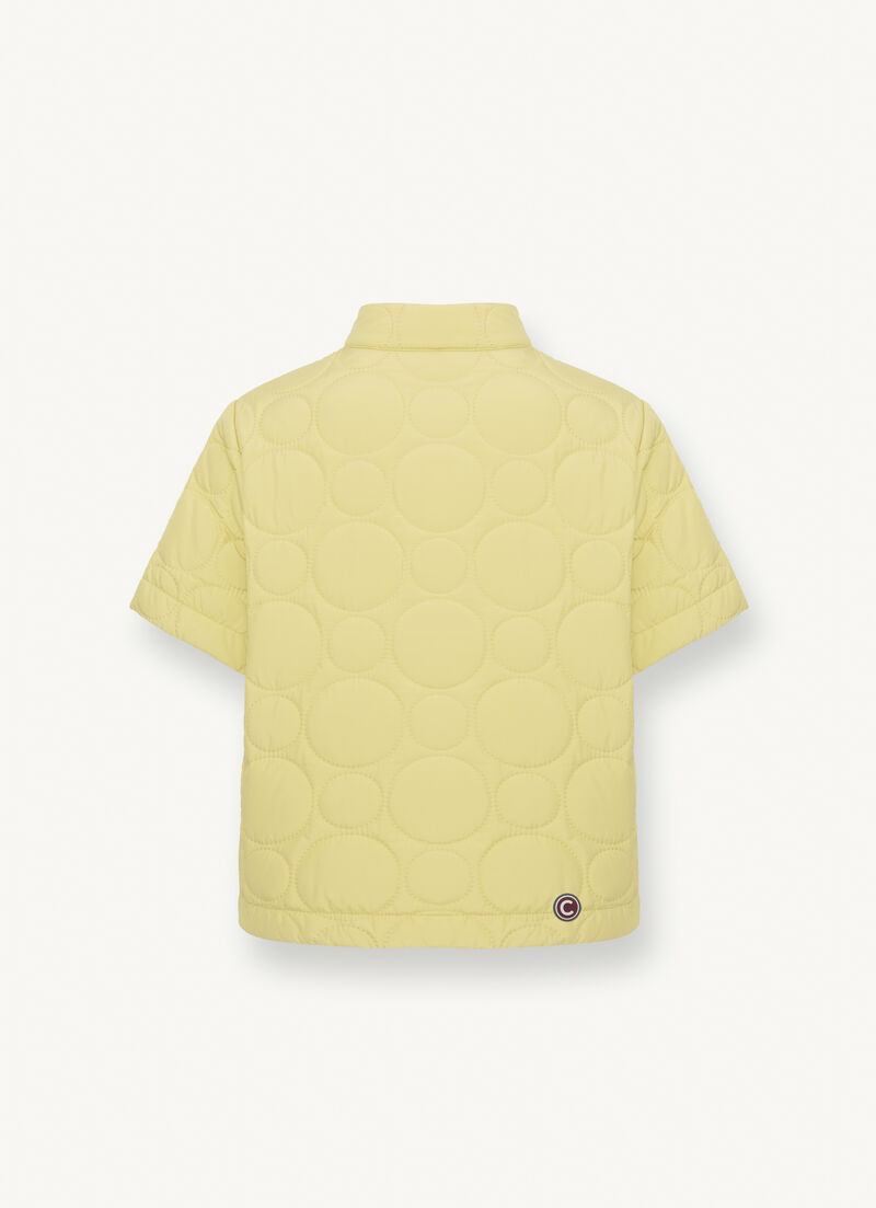 Half-sleeved jacket with ultrasonic quilting