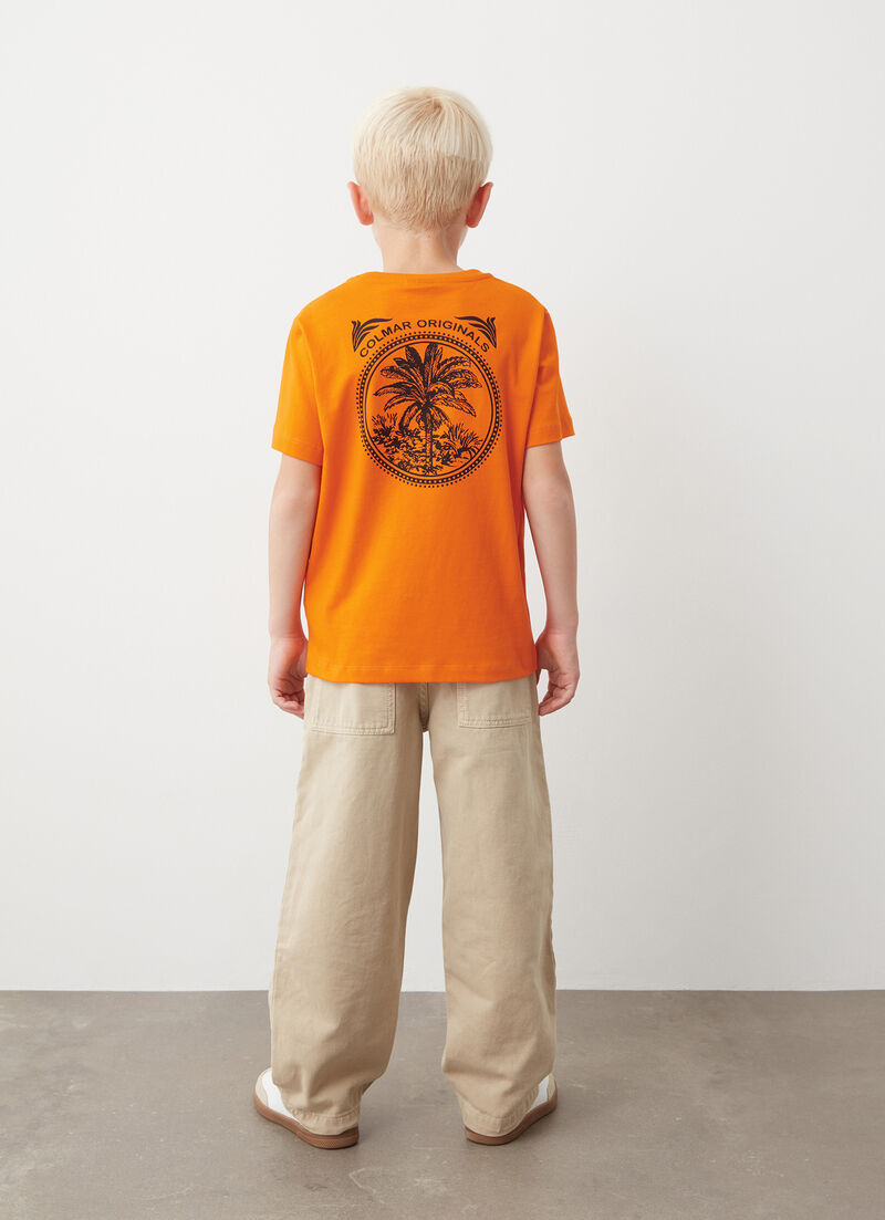 T-shirt with print on the back