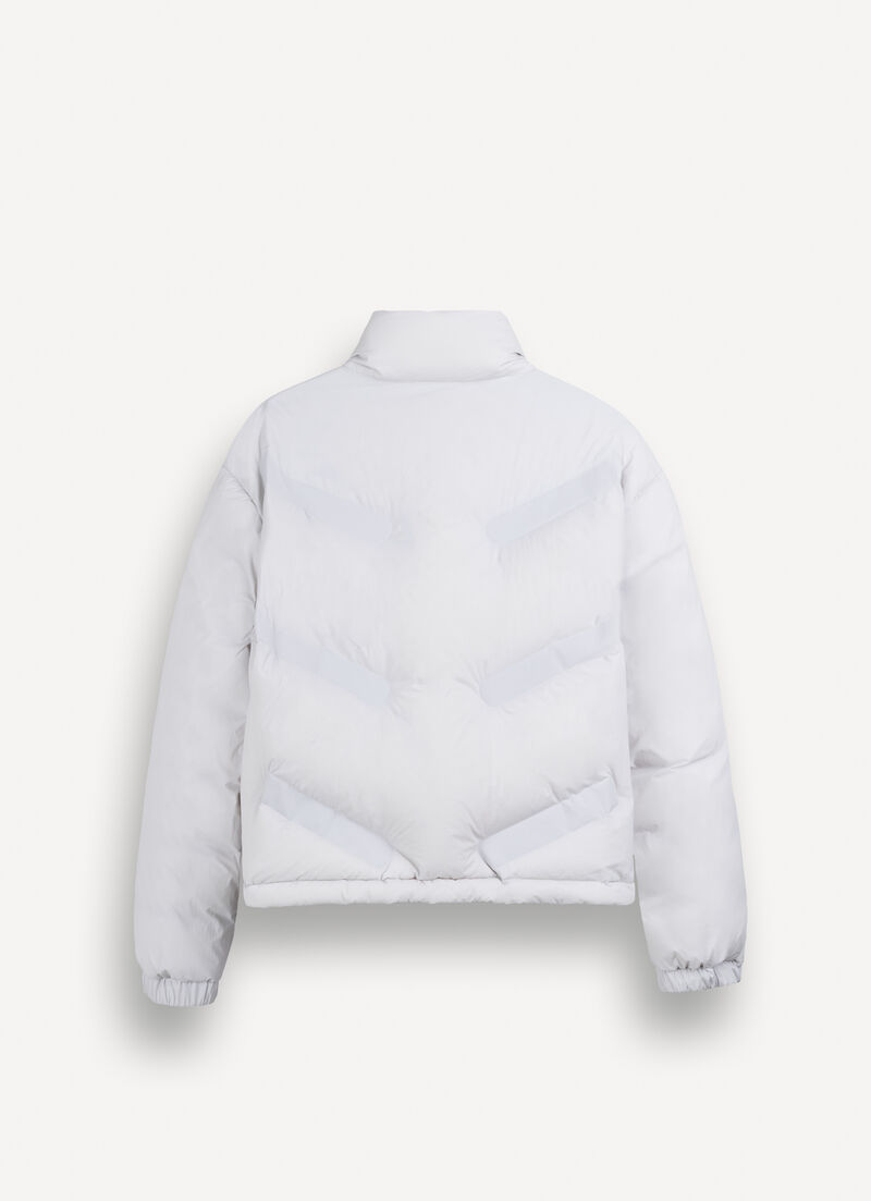 Matte down jacket with diagonal design