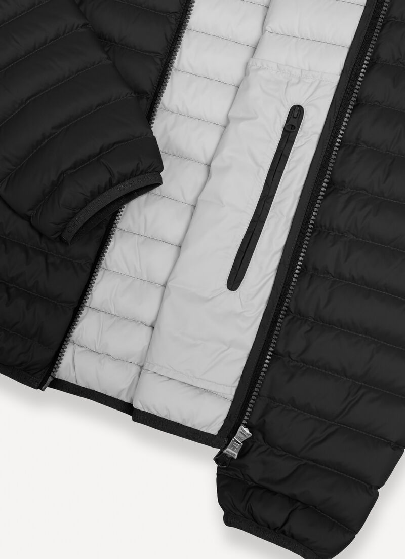 Light down jacket with hood