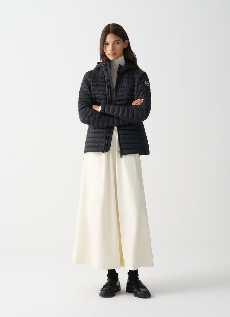 Light down jacket with hood