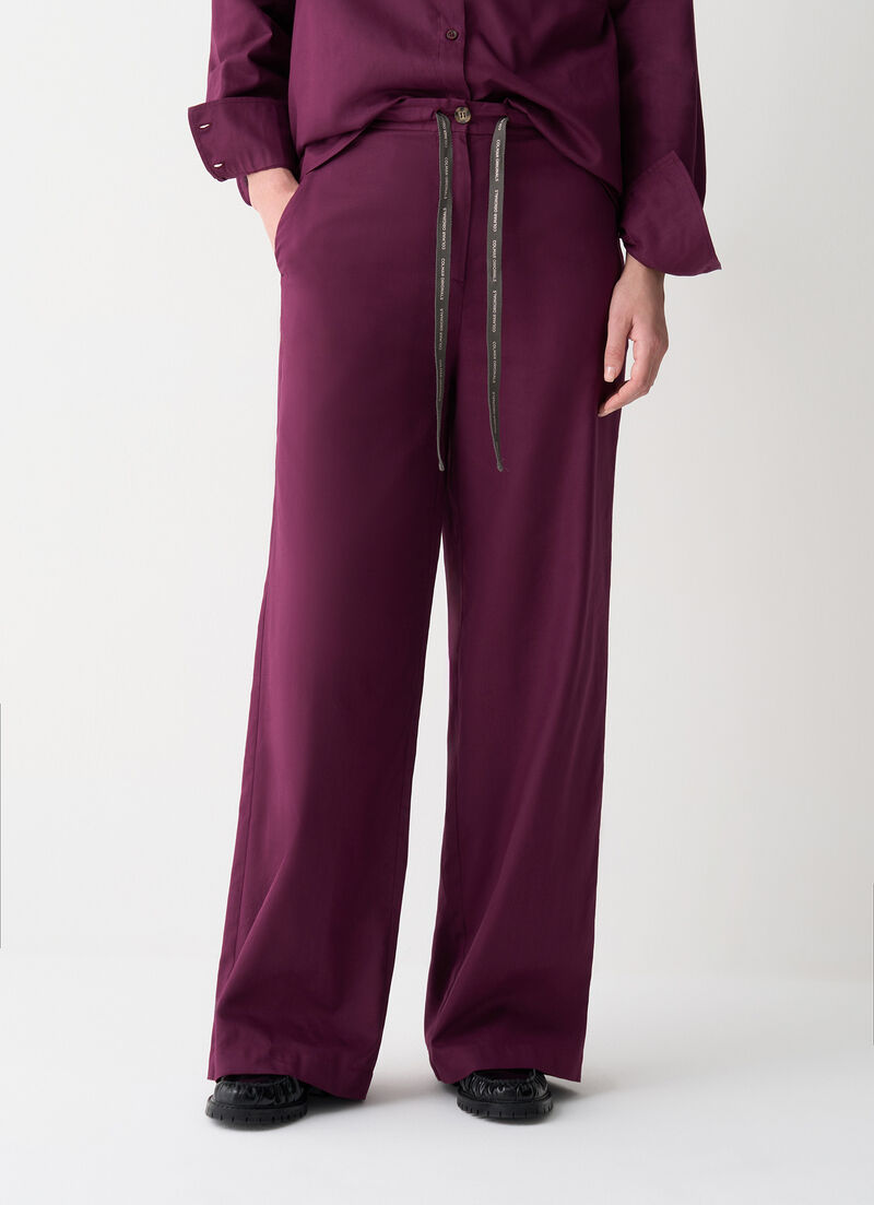 Cotton flannel trousers